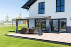 Outsunny 13' x 9.5' Outdoor Hardtop Pergola PC Roof Gazebo Party Tent