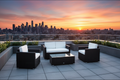 Outsunny Patio Sectional with Cushions 4pcs Outdoor Rattan Wicker Sofa