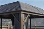 Outsunny 10' x 13' Aluminum Frame Hardtop Patio Gazebo Outdoor