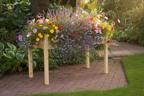 Outsunny Patio Elevated Garden Bed Plant Stand Natural