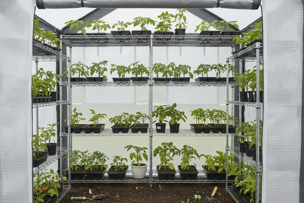 Outsunny 6 x 8ft Greenhouse Walk-in Portable Gardening Plant Flower