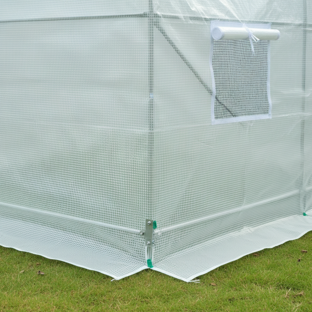 Outsunny 8.2x6.6x6.6ft Walk-in Tunnel Greenhouse Garden Warm House