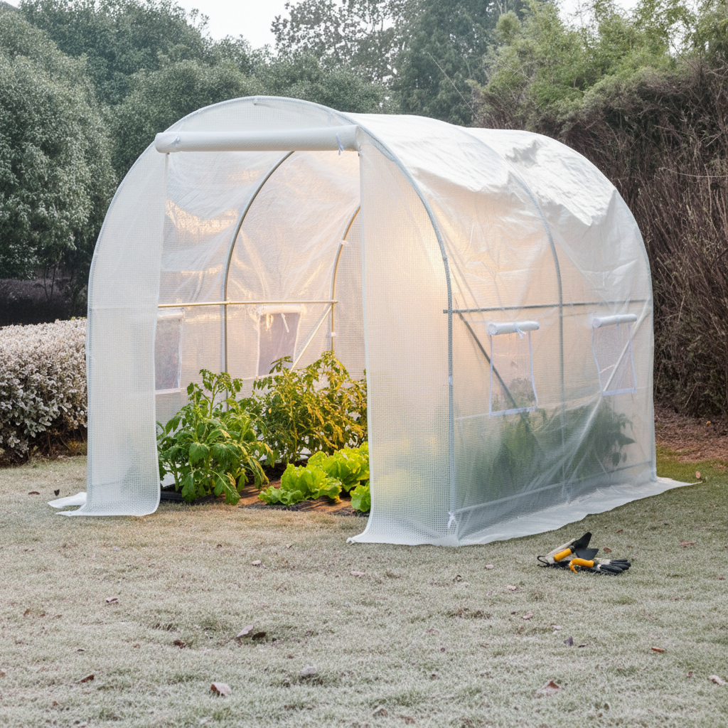 Outsunny 8.2x6.6x6.6ft Walk-in Tunnel Greenhouse Garden Warm House