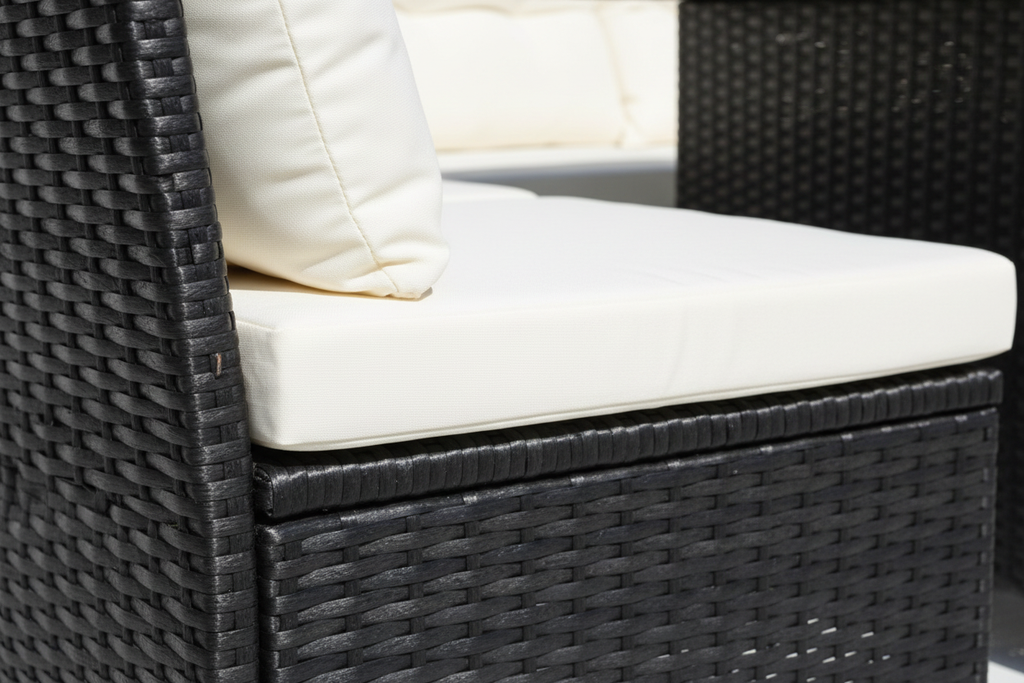 Outsunny 6pcs Garden Rattan Sofa Sets Wicker Furniture  Set Outdoor