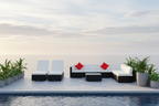 Outsunny 9pcs Delux Outdoor Indoor Wicker Rattan Sofa Set Garden
