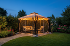 Outsunny Outdoor Patio Gazebo Pavilion Canopy Tent Steel w/ Mosquito