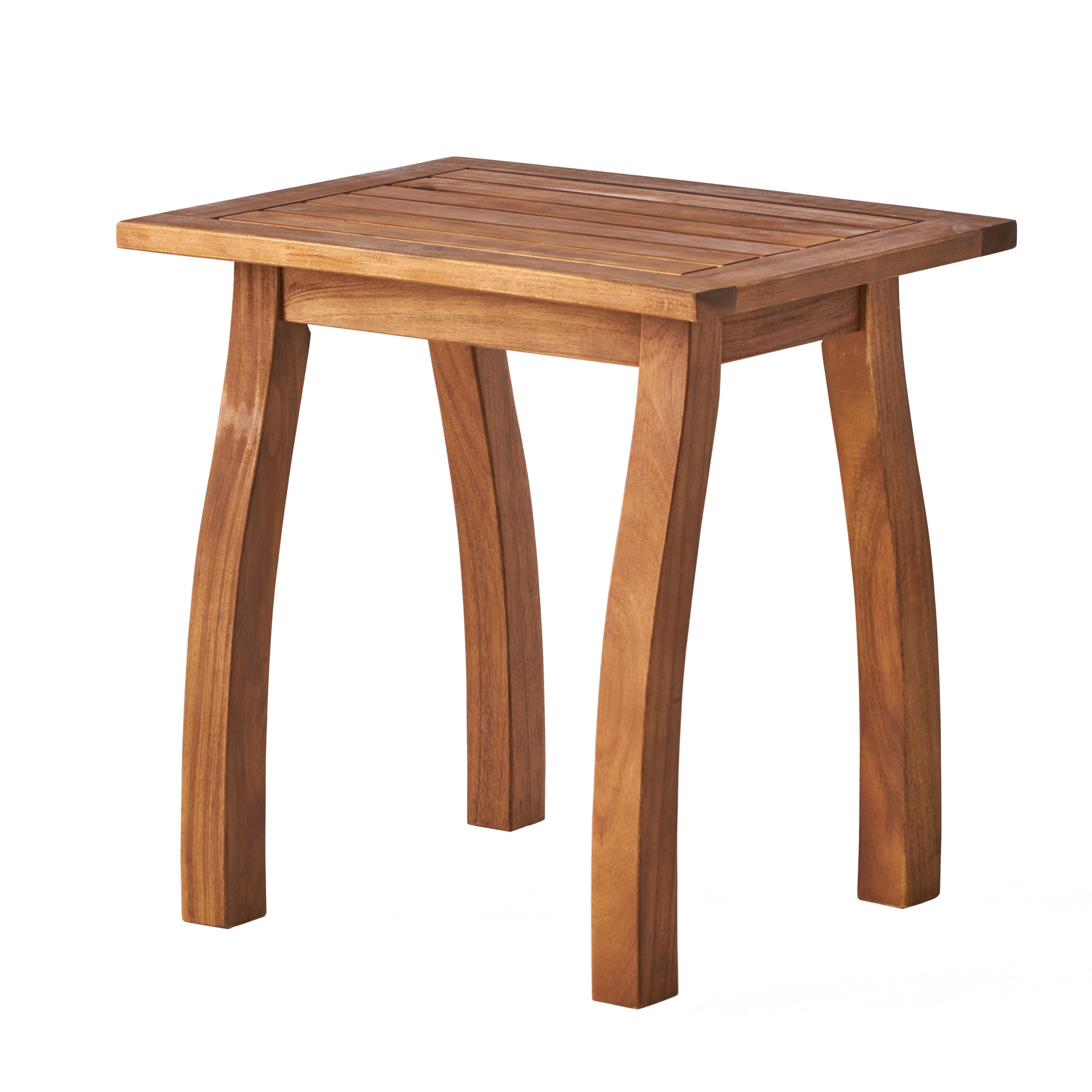 Selma Acacia Wood Outdoor Accent Side Table
