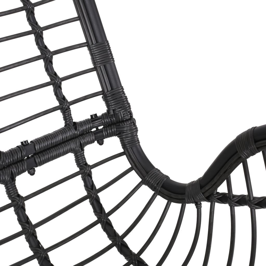 Arruda Outdoor Wicker Porch Swing with Cushions