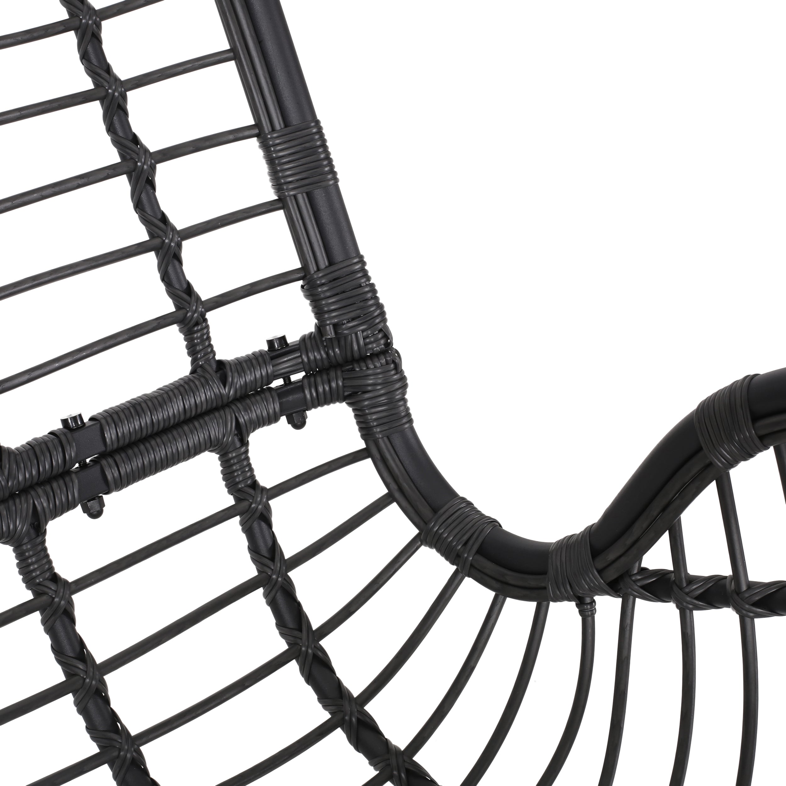 Arruda Outdoor Wicker Porch Swing with Cushions