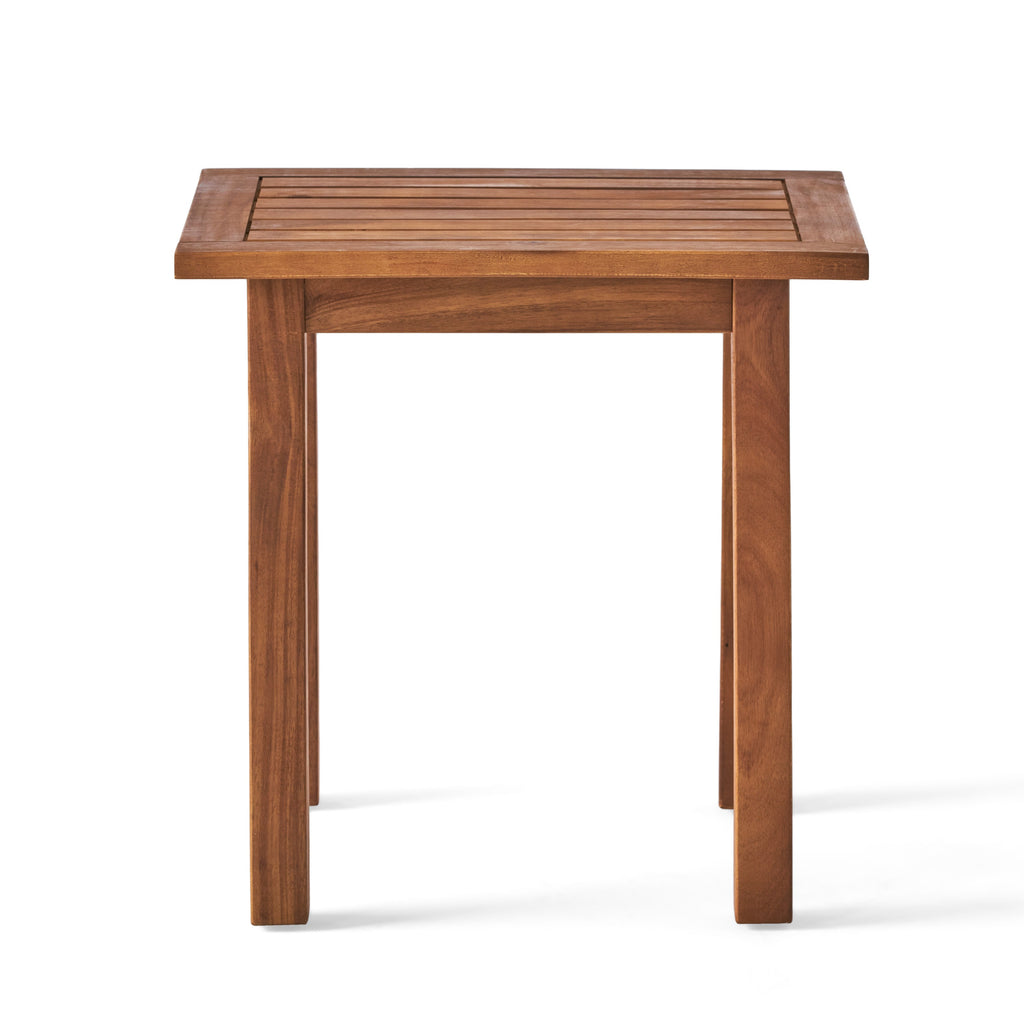 Selma Acacia Wood Outdoor Accent Side Table