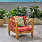 Brava Outdoor Club Chair with Water-Resistant Cushions