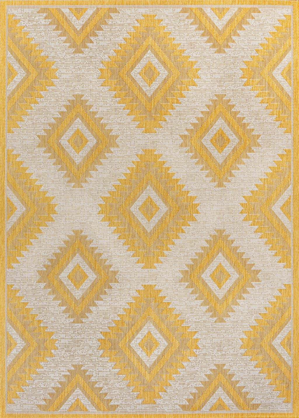 Lior Geometric Moroccan Diamond Indoor/Outdoor Runner Rug