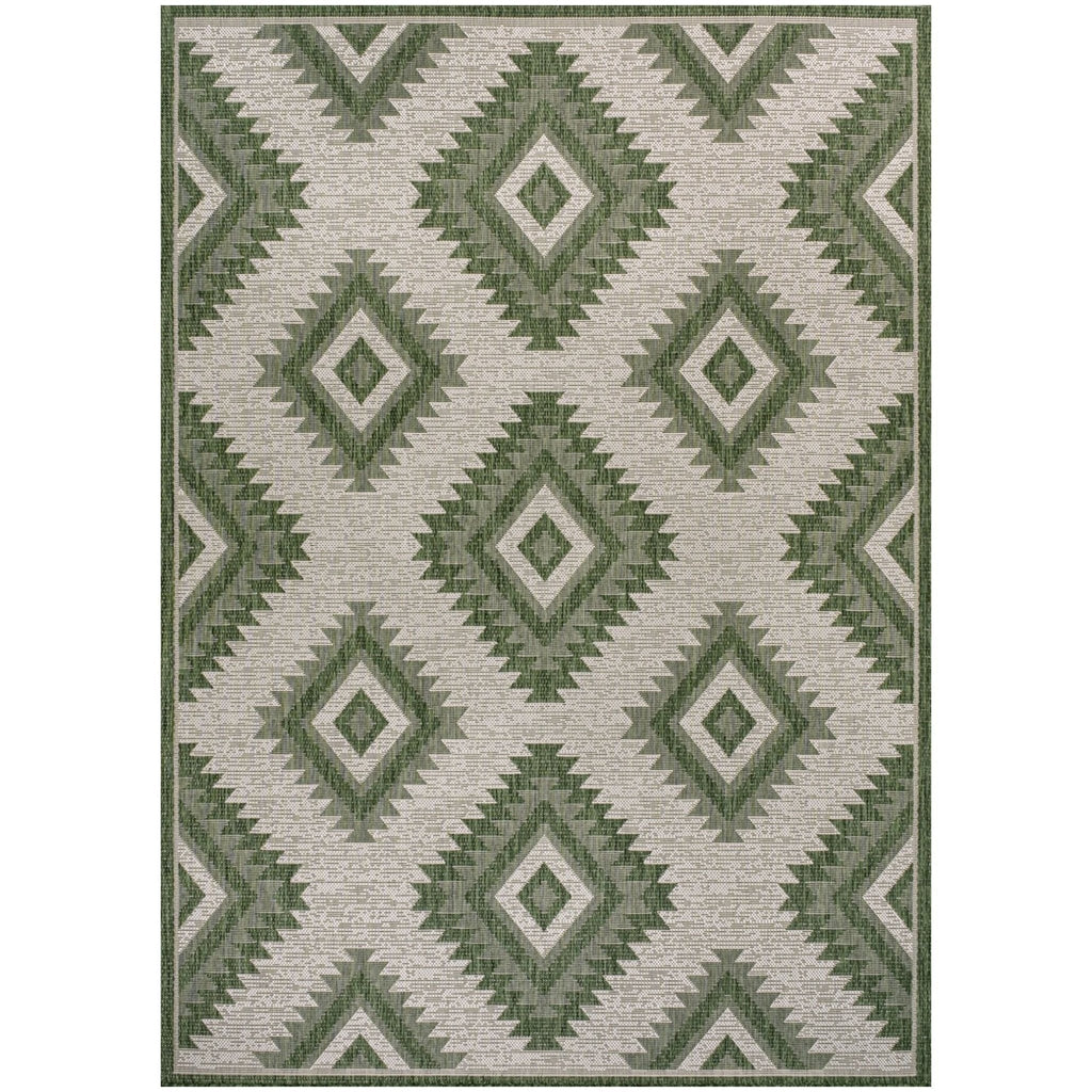 Lior Geometric Moroccan Diamond Indoor/Outdoor Runner Rug