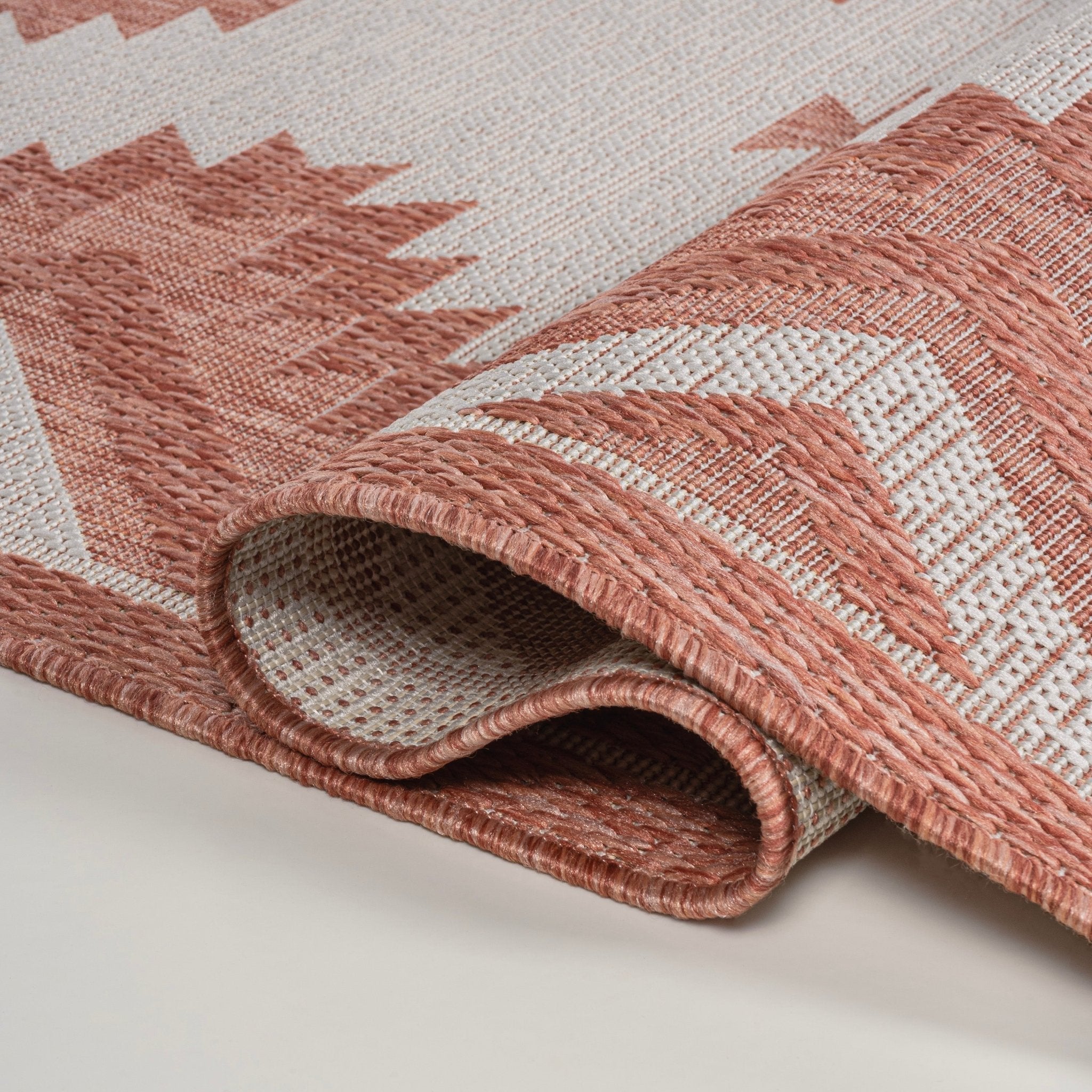 Lior Geometric Moroccan Diamond Indoor/Outdoor Runner Rug