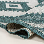 Lior Geometric Moroccan Diamond Indoor/Outdoor Runner Rug
