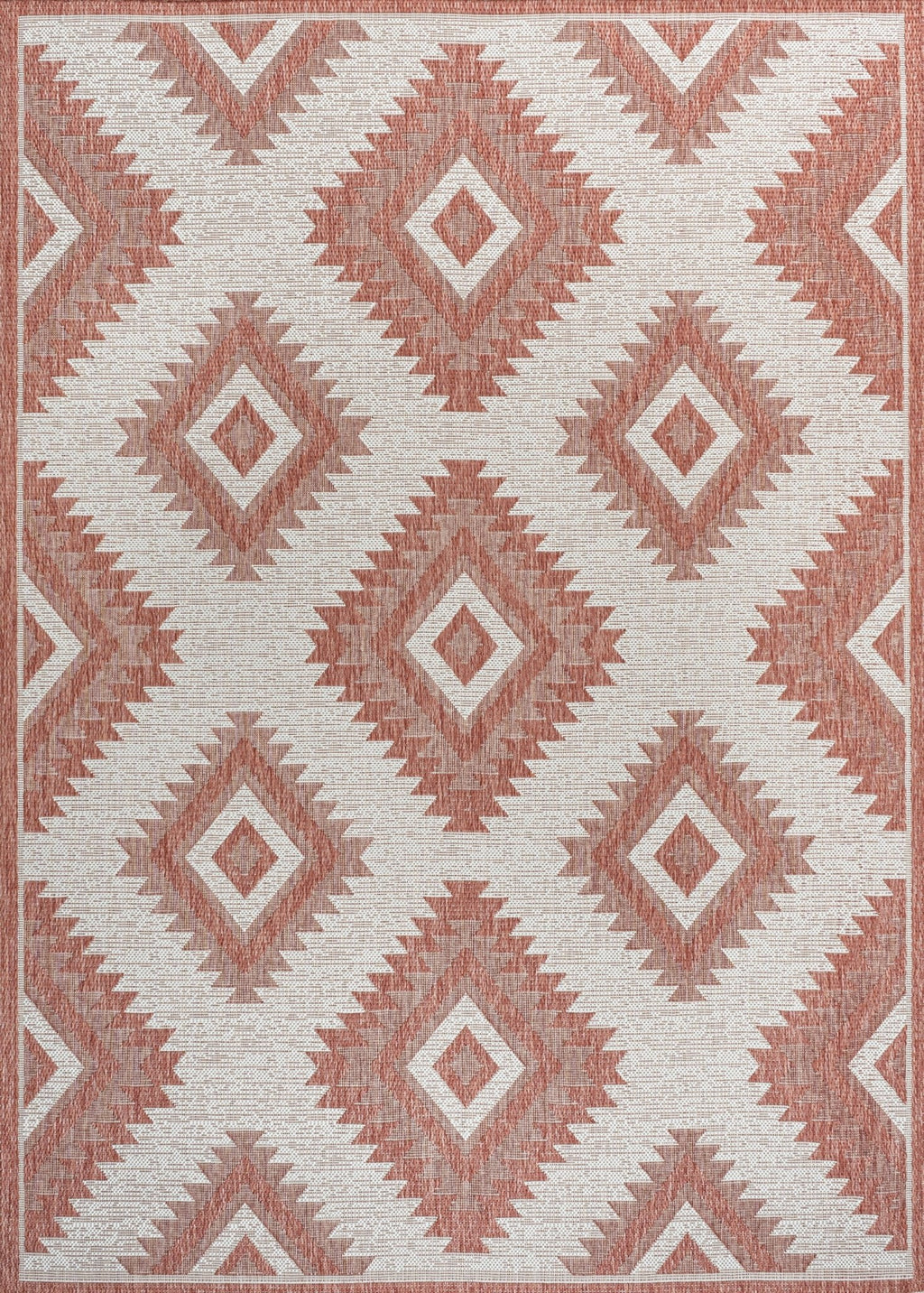 Lior Geometric Moroccan Diamond Indoor/Outdoor Runner Rug