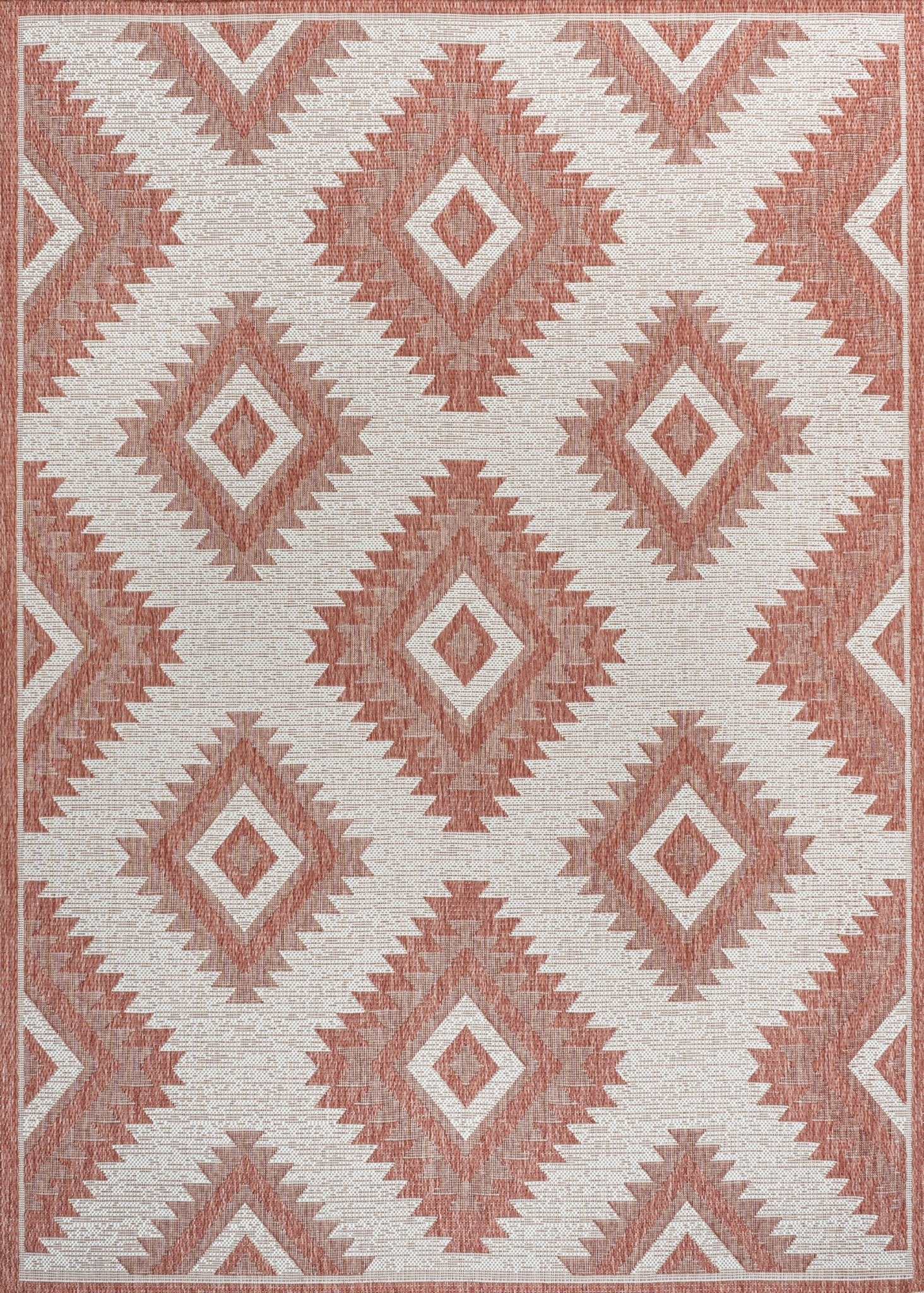 Lior Geometric Moroccan Diamond Indoor/Outdoor Runner Rug