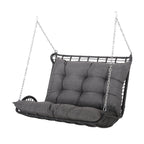 Arruda Outdoor Wicker Porch Swing with Cushions