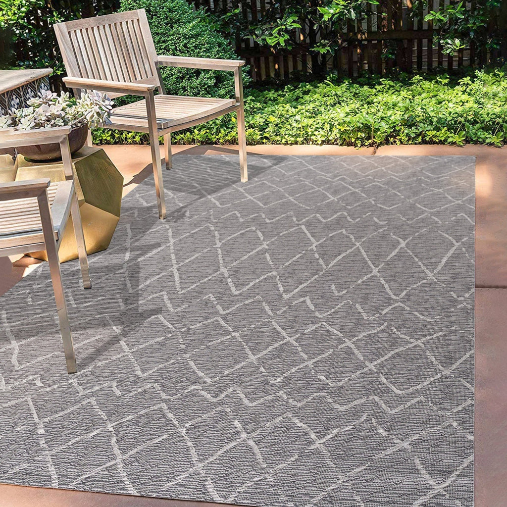 Madaba Moroccan Trellis Indoor/Outdoor Runner Rug
