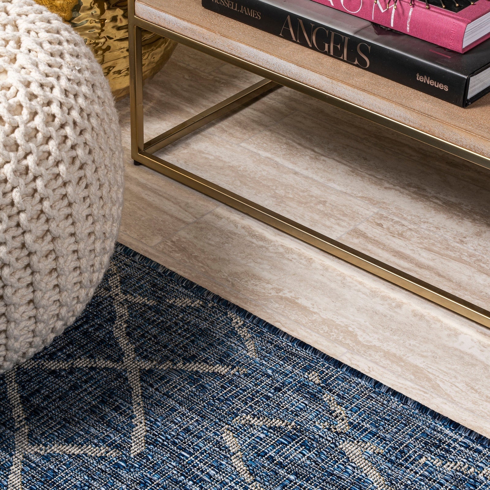 Madaba Moroccan Trellis Indoor/Outdoor Runner Rug