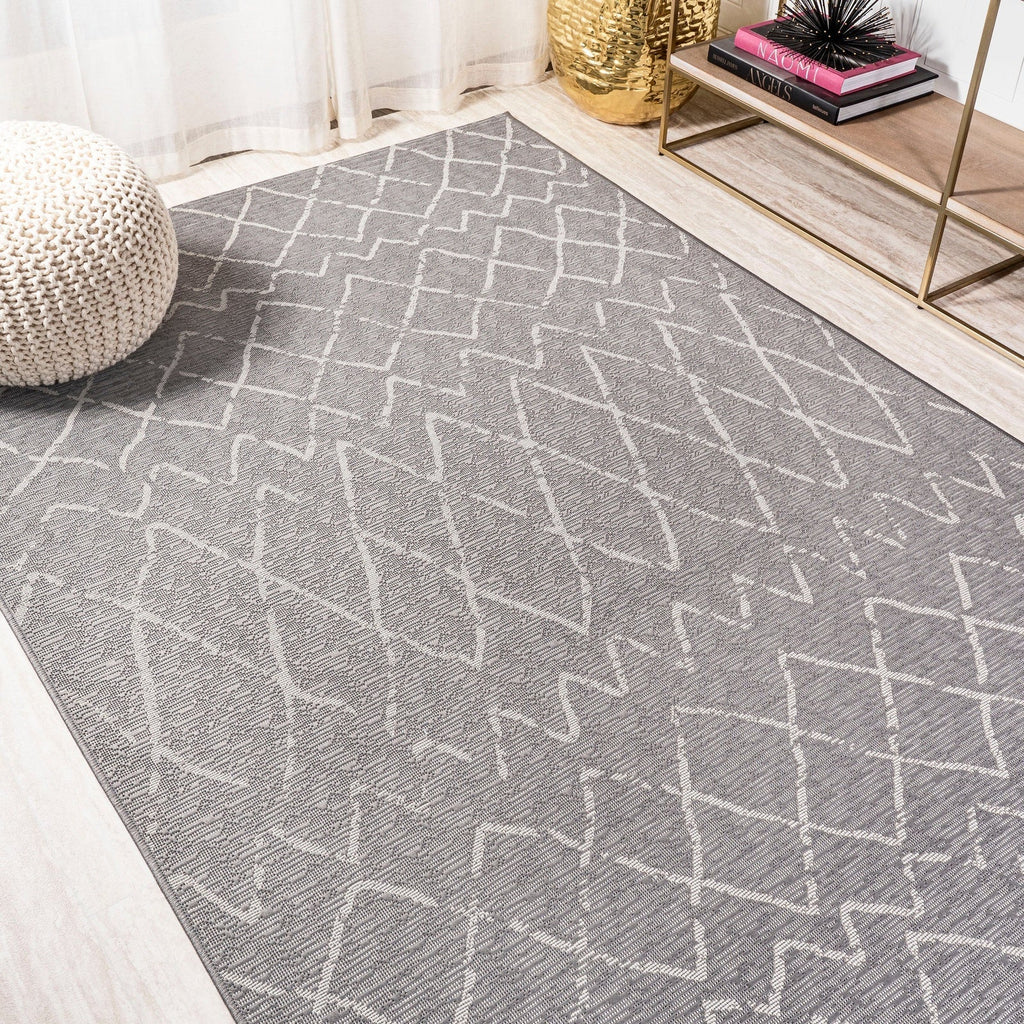 Madaba Moroccan Trellis Indoor/Outdoor Runner Rug