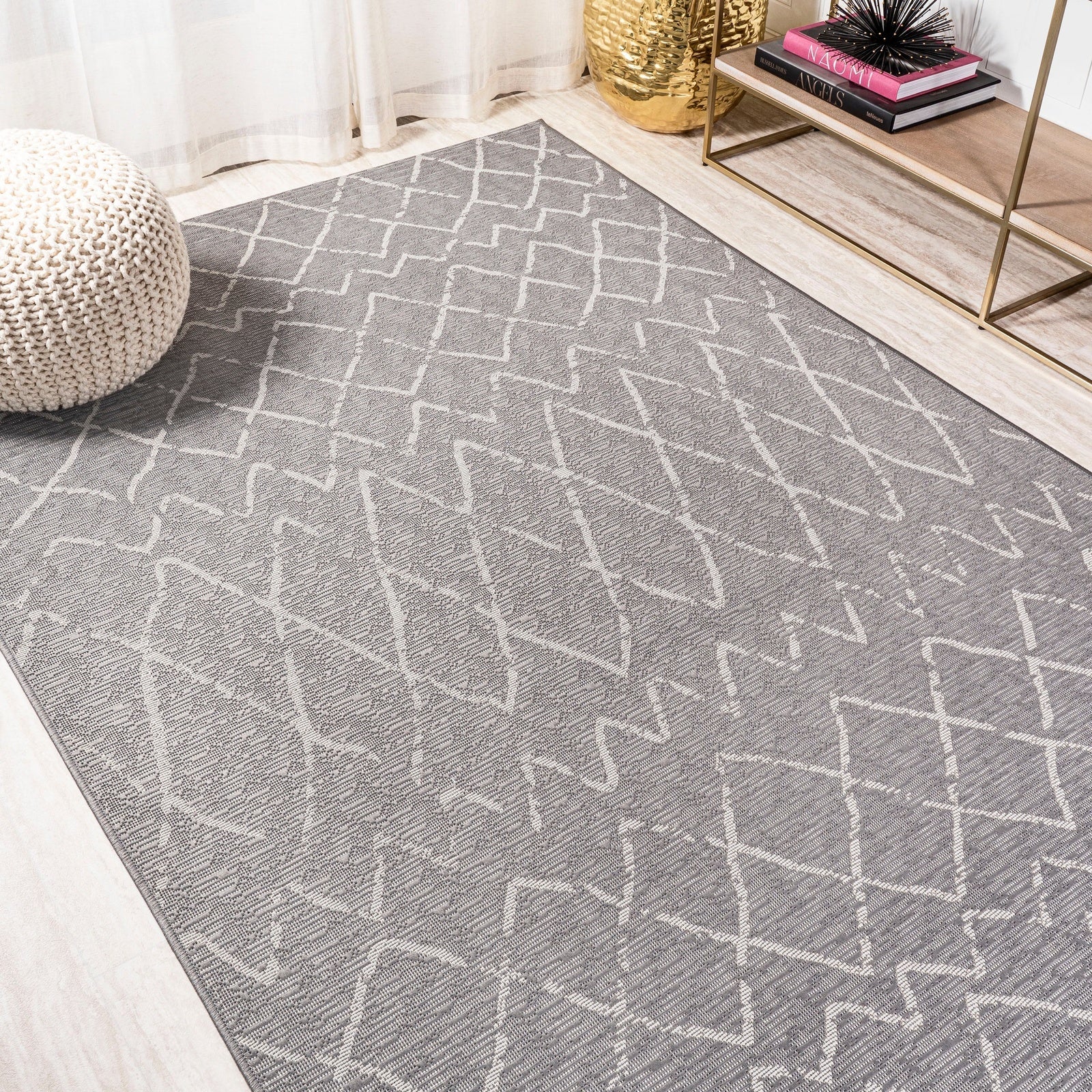 Madaba Moroccan Trellis Indoor/Outdoor Runner Rug