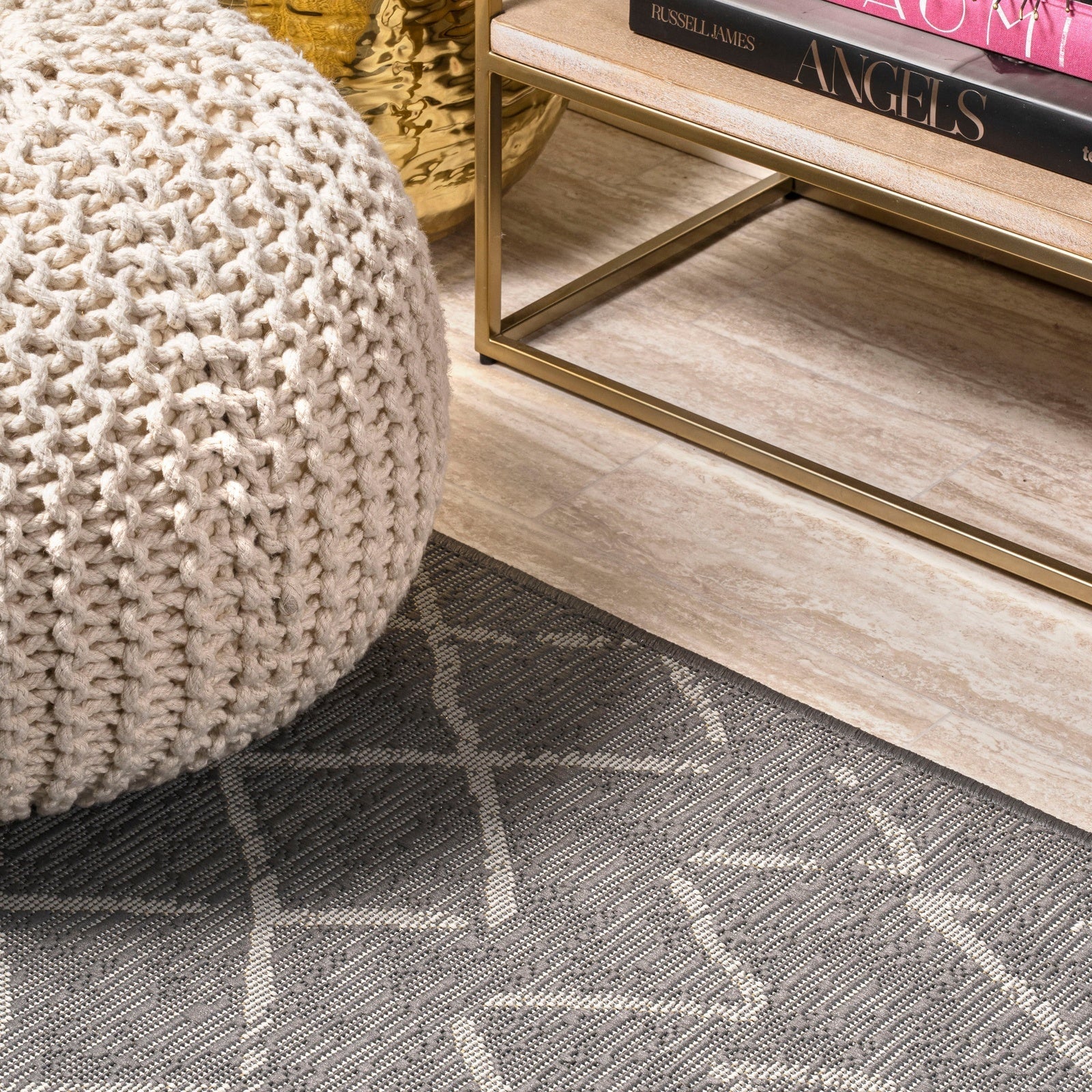 Madaba Moroccan Trellis Indoor/Outdoor Runner Rug