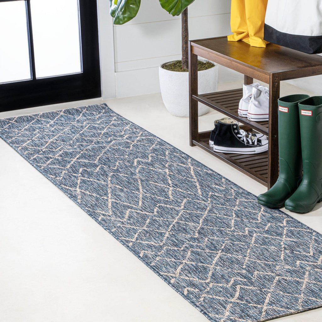 Madaba Moroccan Trellis Indoor/Outdoor Runner Rug