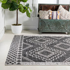 Marokko Diamond Tribal Medallion Indoor/Outdoor Runner Rug