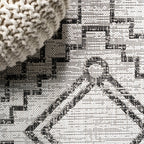 Marokko Diamond Tribal Medallion Indoor/Outdoor Runner Rug