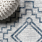 Marokko Diamond Tribal Medallion Indoor/Outdoor Runner Rug