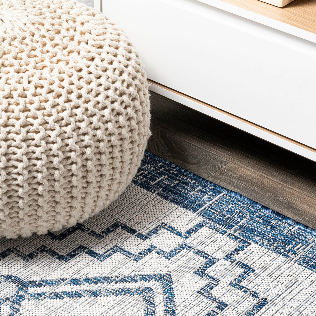 Marokko Diamond Tribal Medallion Indoor/Outdoor Runner Rug