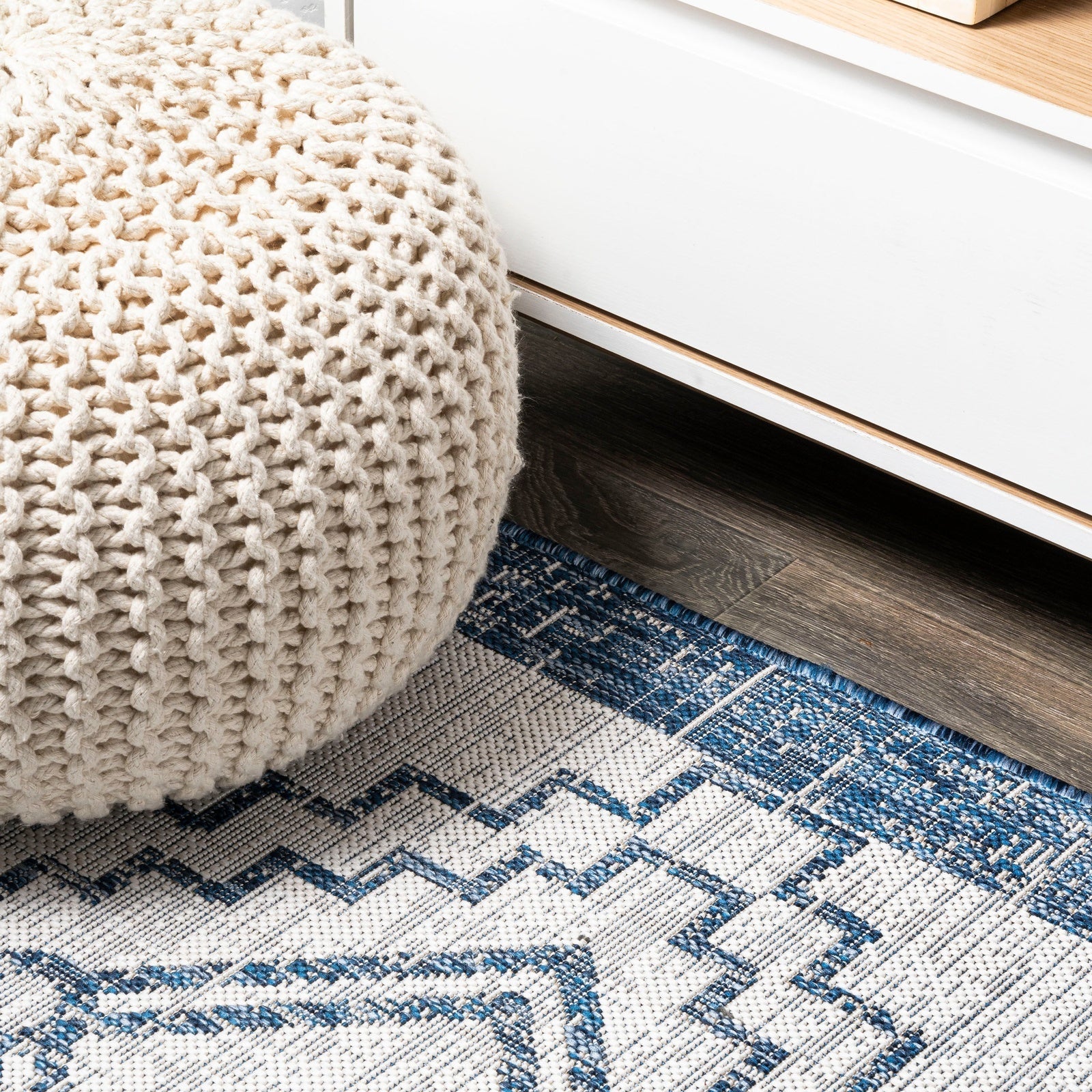 Marokko Diamond Tribal Medallion Indoor/Outdoor Runner Rug