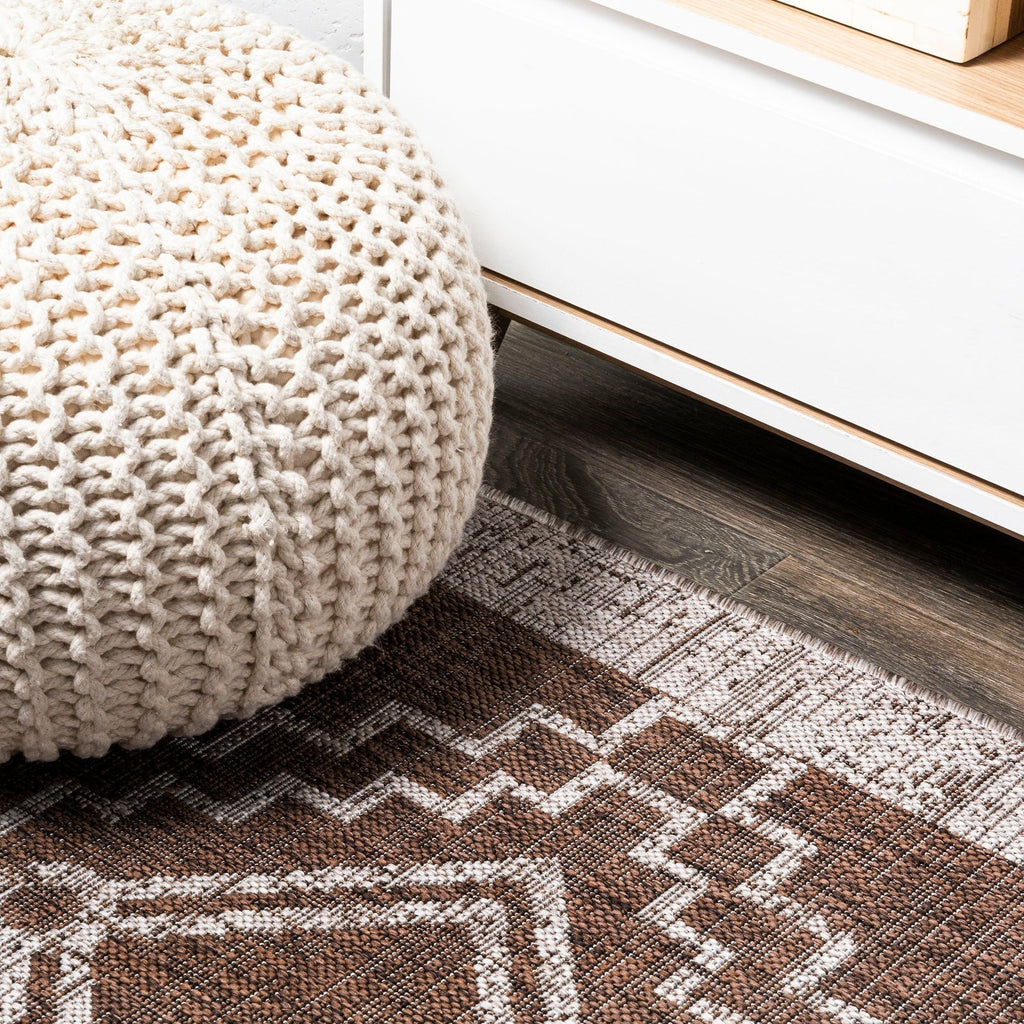 Marokko Diamond Tribal Medallion Indoor/Outdoor Runner Rug