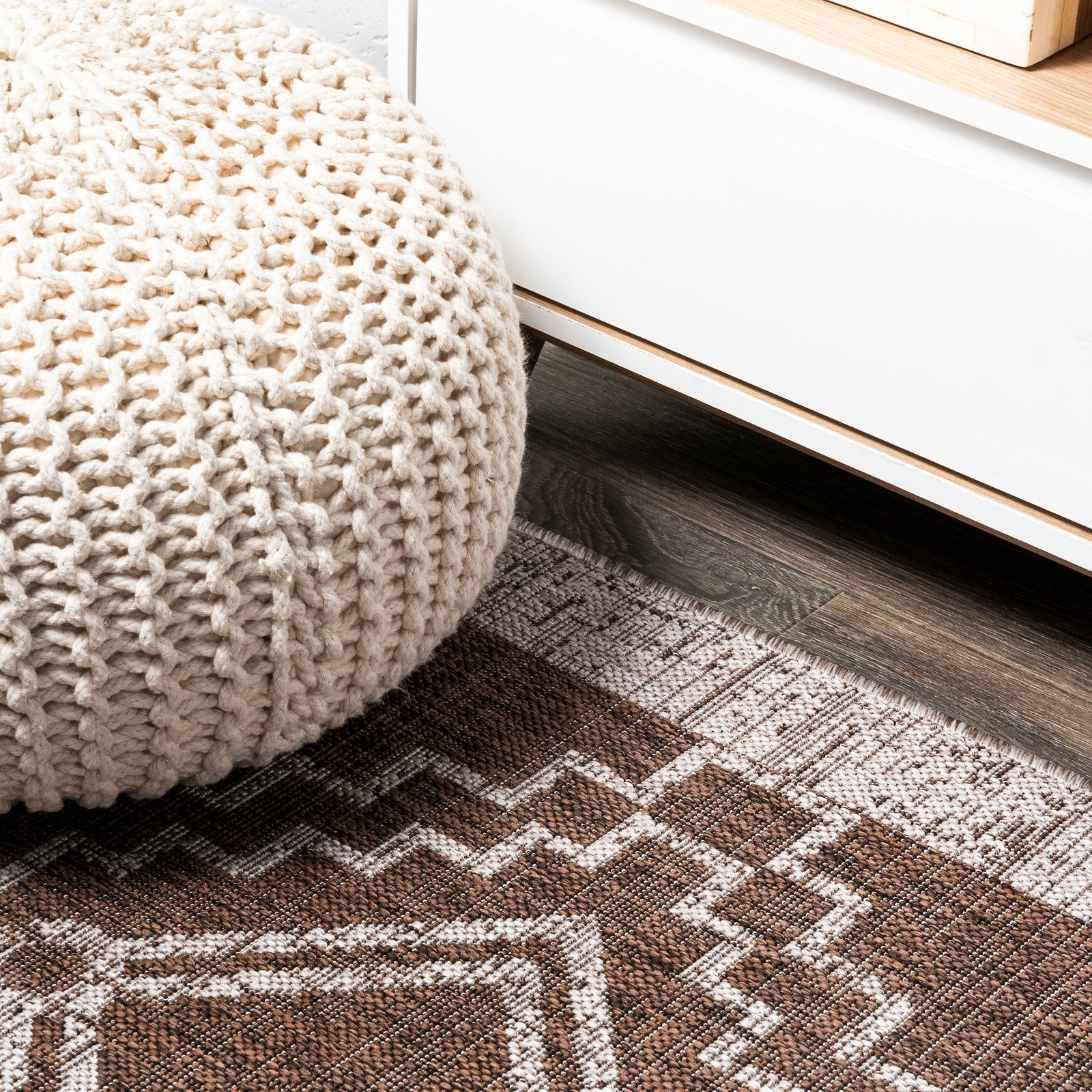 Marokko Diamond Tribal Medallion Indoor/Outdoor Runner Rug
