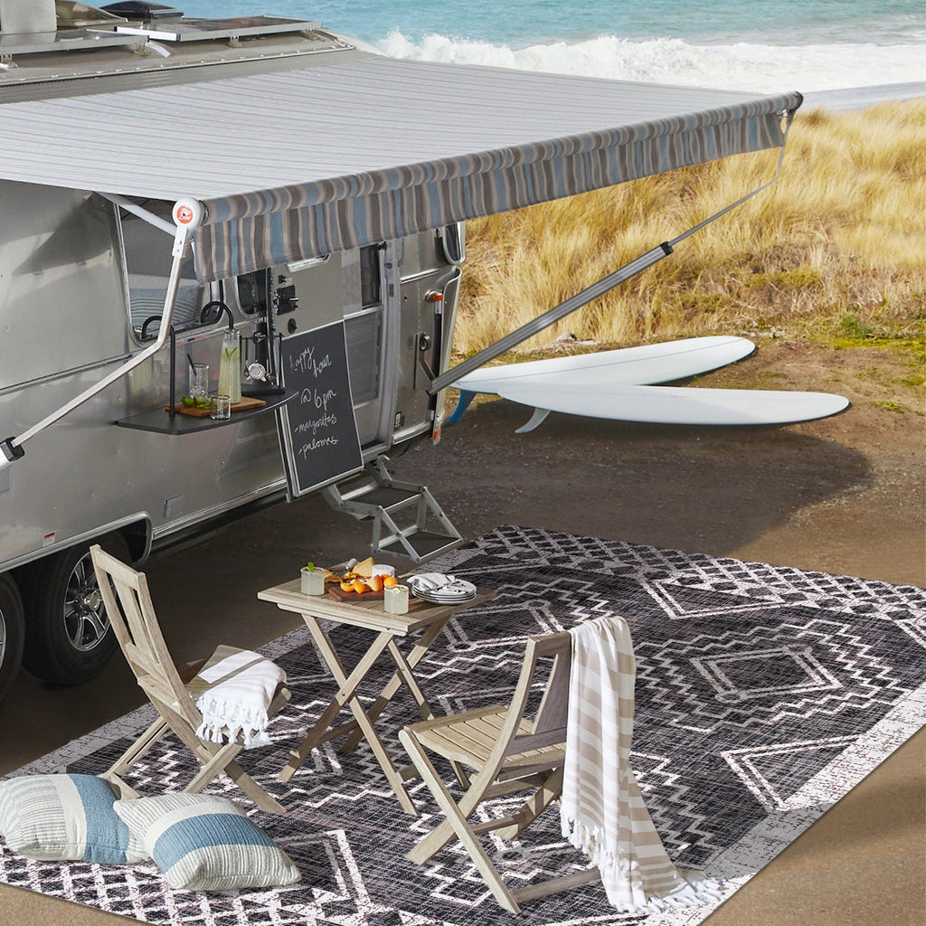Marokko Diamond Tribal Medallion Indoor/Outdoor Runner Rug