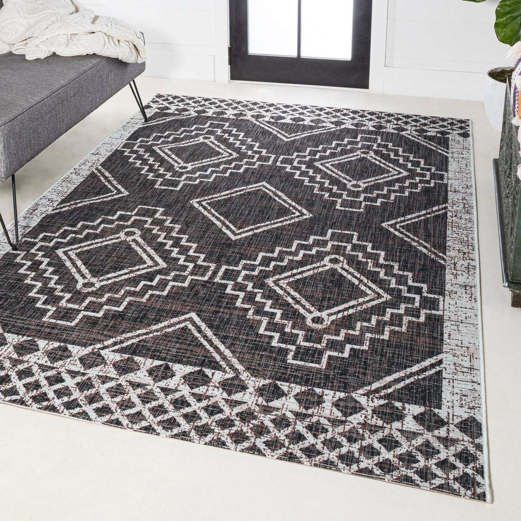 Marokko Diamond Tribal Medallion Indoor/Outdoor Runner Rug