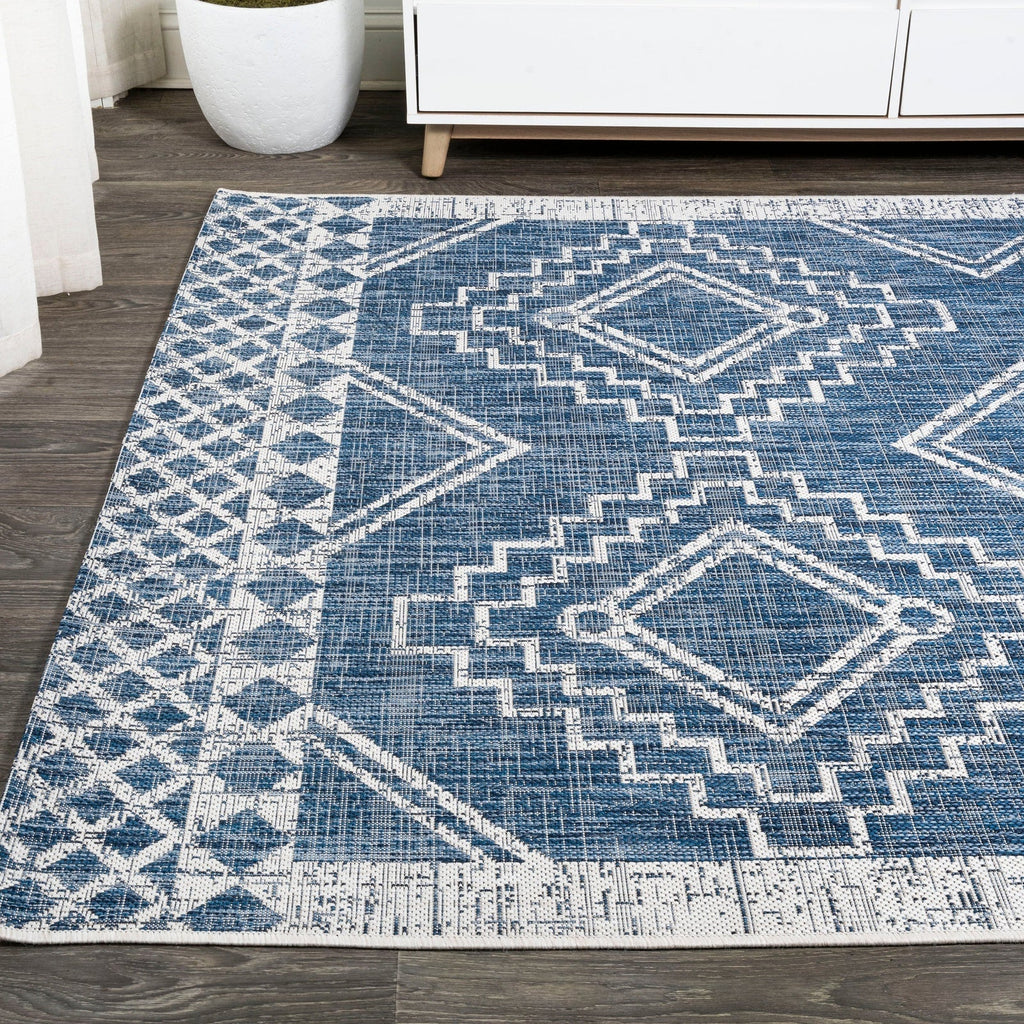 Marokko Diamond Tribal Medallion Indoor/Outdoor Runner Rug