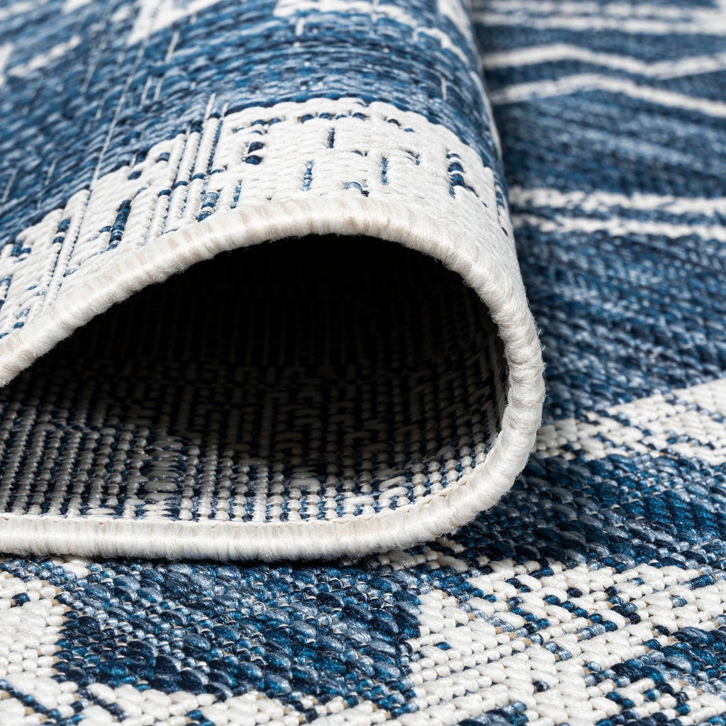 Marokko Diamond Tribal Medallion Indoor/Outdoor Runner Rug