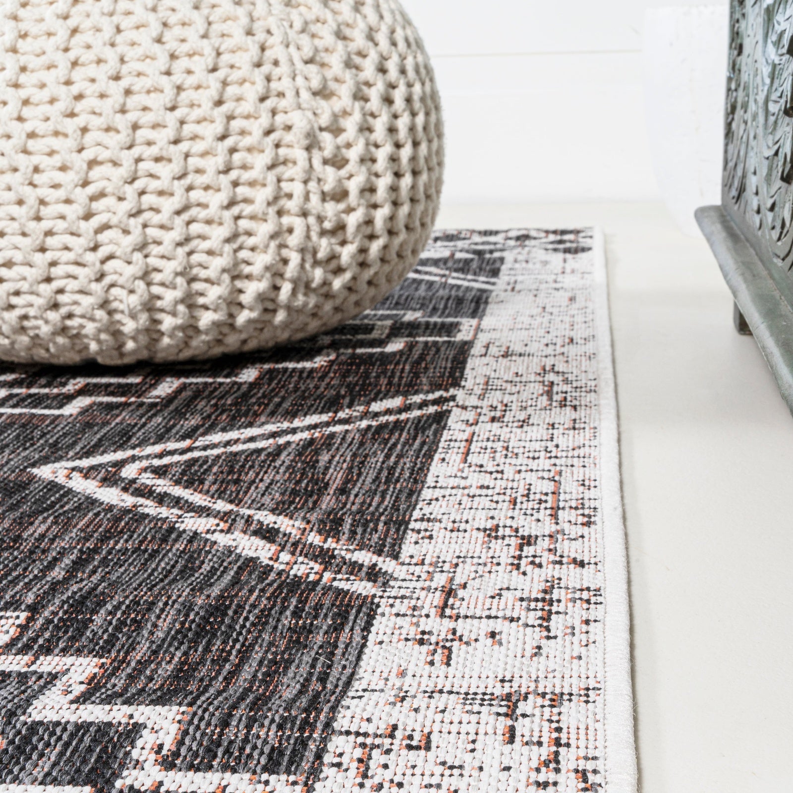 Marokko Diamond Tribal Medallion Indoor/Outdoor Runner Rug