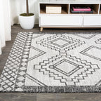 Marokko Diamond Tribal Medallion Indoor/Outdoor Runner Rug