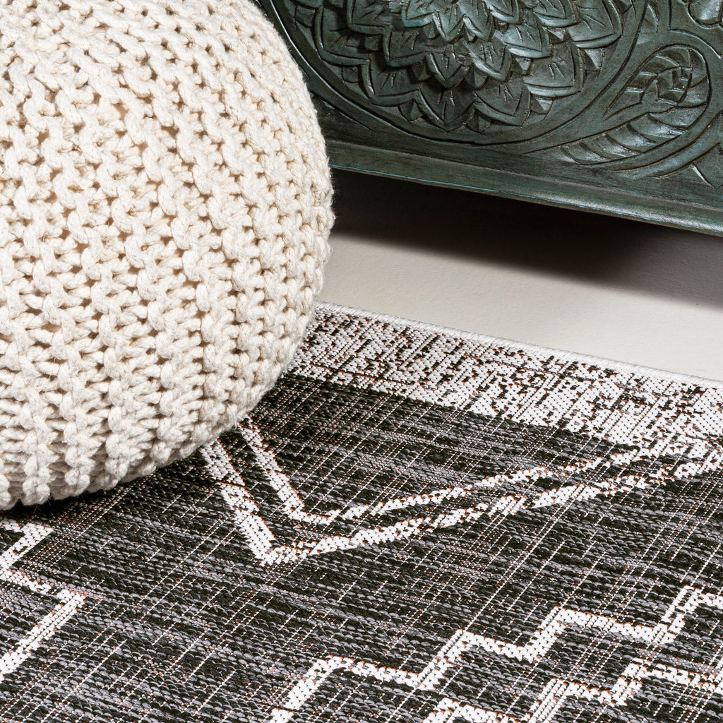 Marokko Diamond Tribal Medallion Indoor/Outdoor Runner Rug