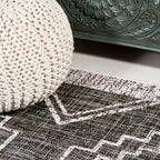 Marokko Diamond Tribal Medallion Indoor/Outdoor Runner Rug