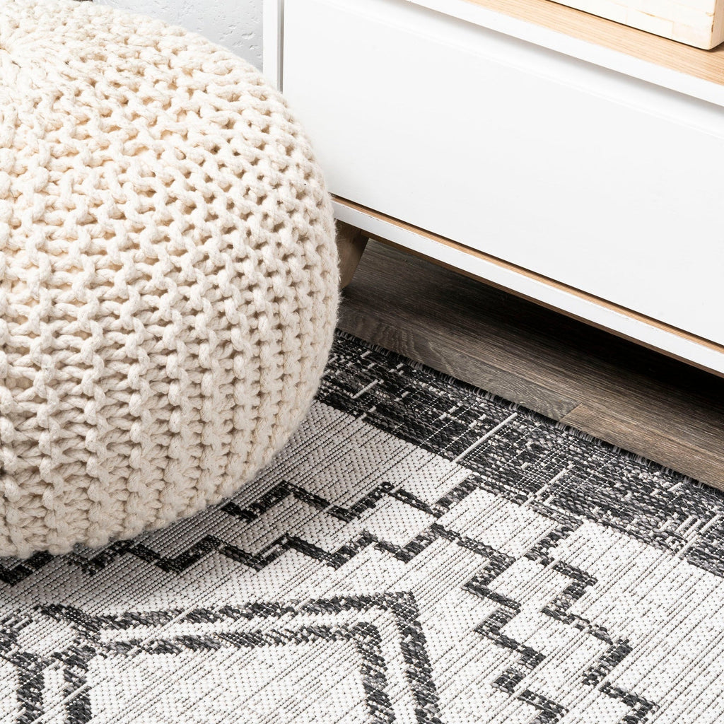 Marokko Diamond Tribal Medallion Indoor/Outdoor Runner Rug