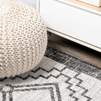 Marokko Diamond Tribal Medallion Indoor/Outdoor Runner Rug