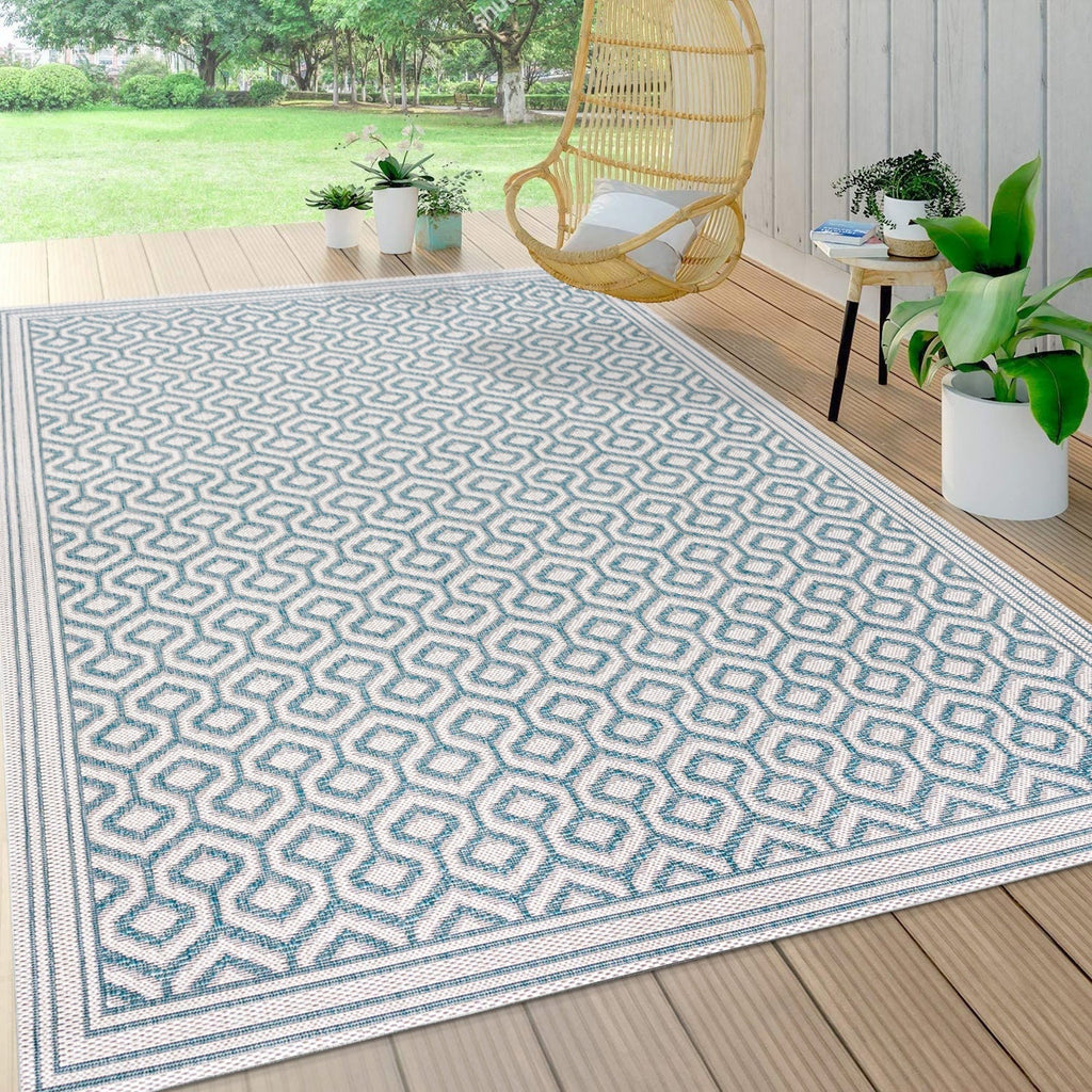Marvao Diamond Trellis Indoor/Outdoor Runner Rug