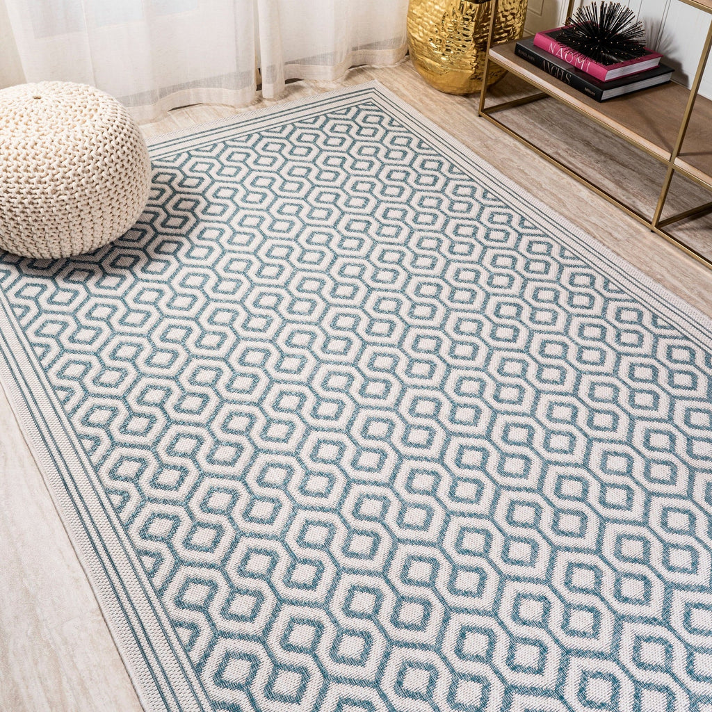 Marvao Diamond Trellis Indoor/Outdoor Runner Rug