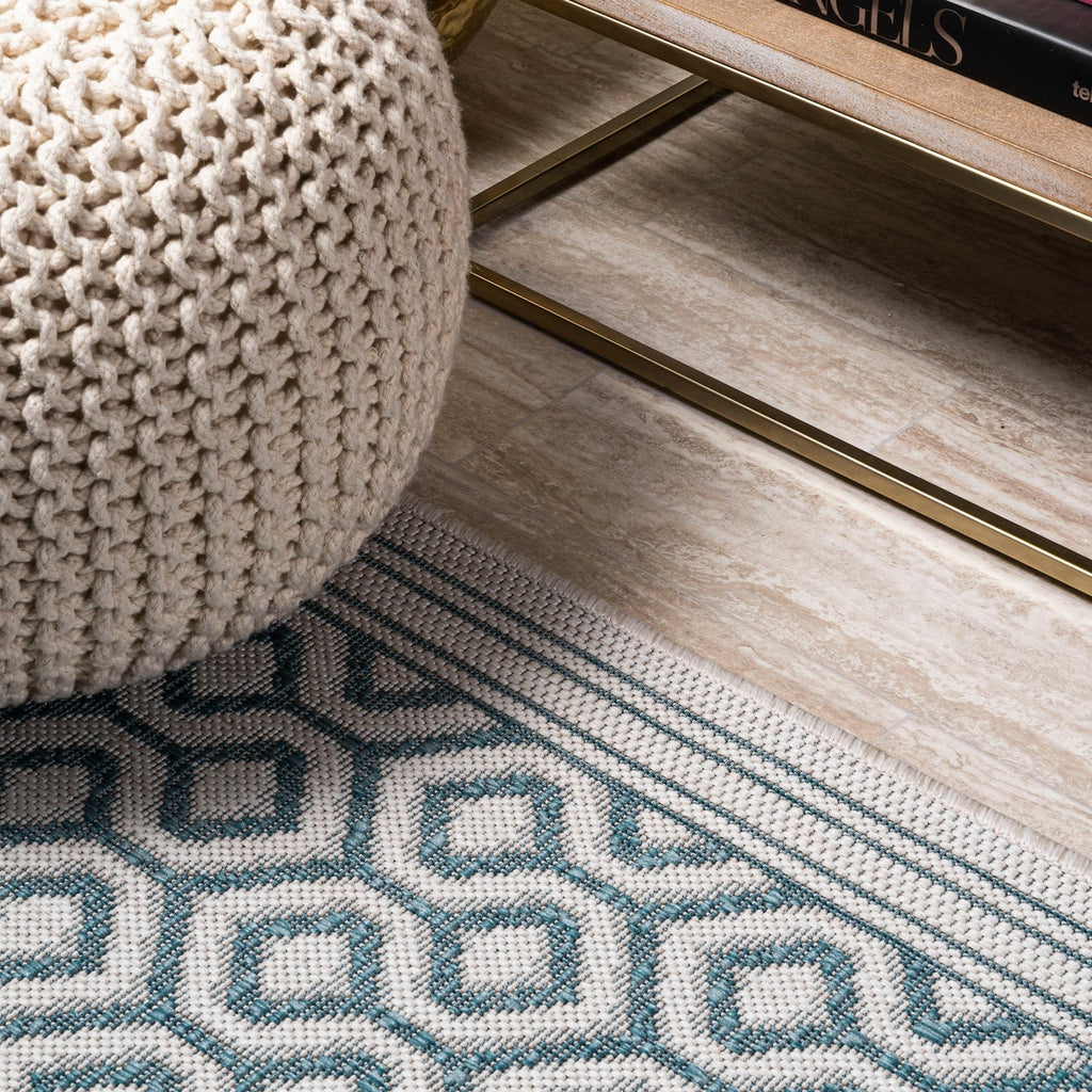 Marvao Diamond Trellis Indoor/Outdoor Runner Rug