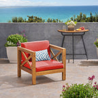 Brava Outdoor Club Chair with Water-Resistant Cushions