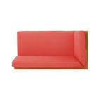 Brava Outdoor X-Back Corner Bench with Coffee Table